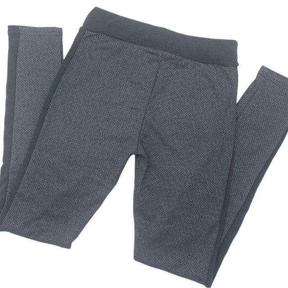 POOF EXCELLENCE LEGGINGS GRAY & SILVER WITH SOFT GRAY TRIM & WAIST | NWT | SMALL - Picture 7 of 10